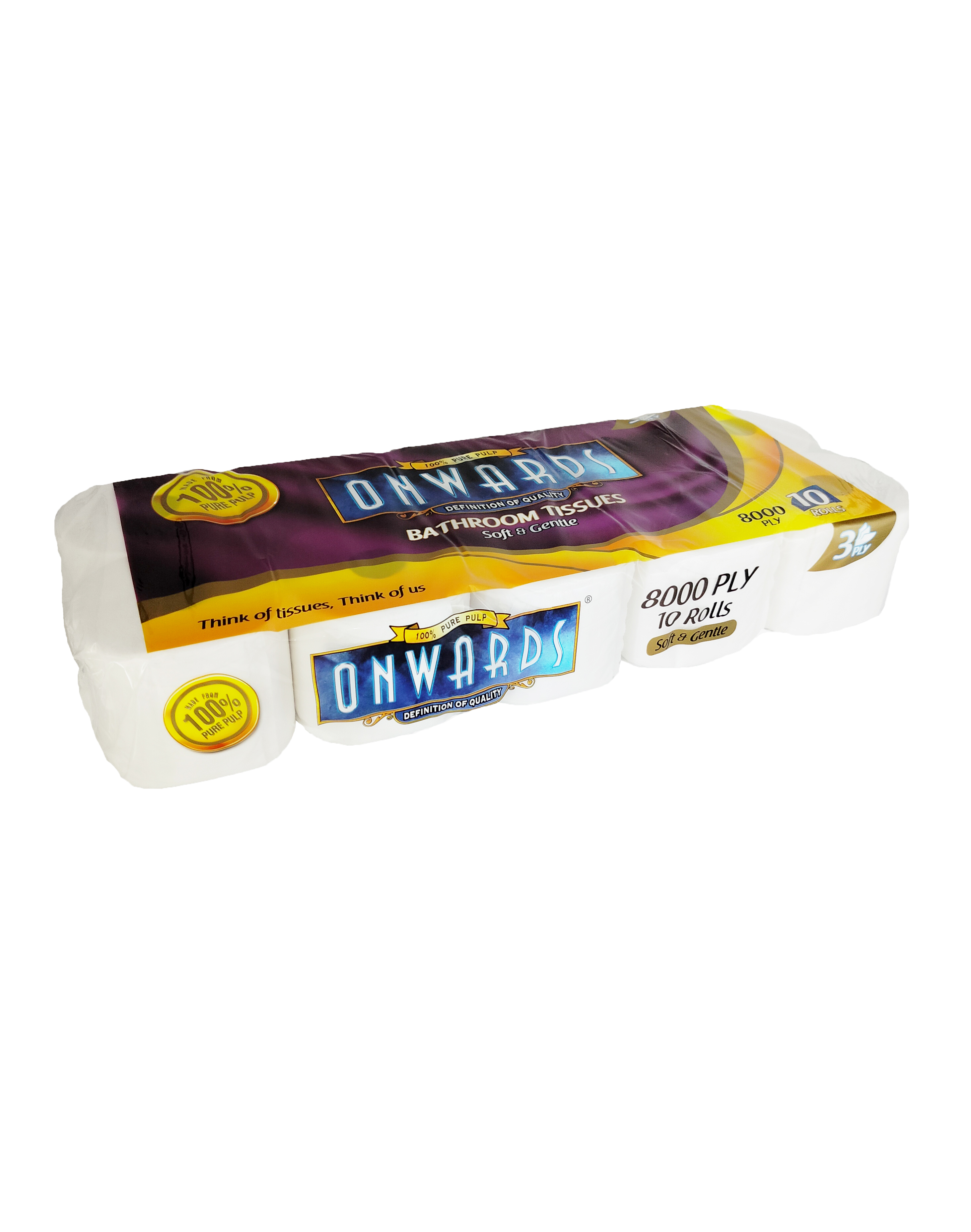 Onwards - Bathroom Tissue 10 Rolls x 8000 Ply